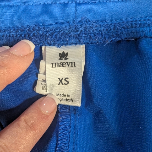 Maevn Scrub Joggers Women's XS Blue Stretch Nursing Work Pants 5092 Medical - Picture 6 of 10